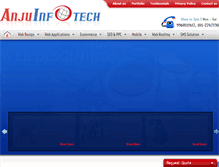 Tablet Screenshot of anjuinfotech.com